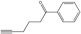 フェニル(4-ペンチニル)ケトン 化学構造式