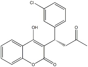  4-Hydroxy-3-[(1S)-3-oxo-1-(3-chlorophenyl)butyl]-2H-1-benzopyran-2-one