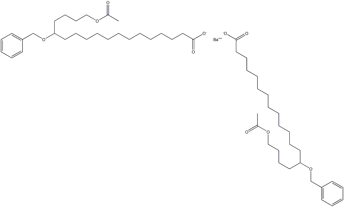  Bis(14-benzyloxy-18-acetyloxystearic acid)barium salt