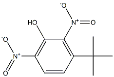 3-tert-ブチル-2,6-ジニトロフェノール 化学構造式