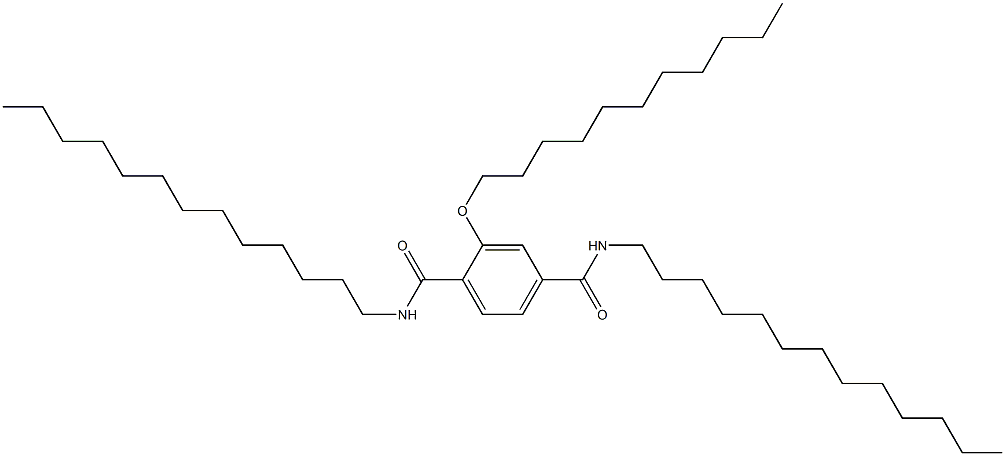 2-(Undecyloxy)-N,N'-ditridecylterephthalamide Structure
