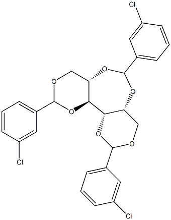1-O,3-O:2-O,5-O:4-O,6-O-Tris(3-chlorobenzylidene)-L-glucitol