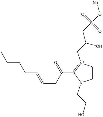  1-(2-Hydroxyethyl)-3-[2-hydroxy-3-(sodiooxysulfonyl)propyl]-2-(3-octenoyl)-2-imidazoline-3-ium
