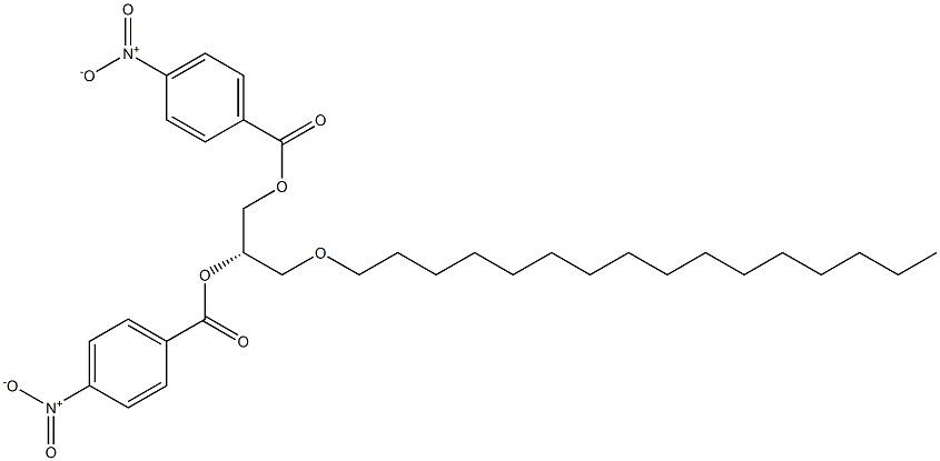 [S,(+)]-3-O-Hexadecyl-1-O,2-O-bis(p-nitrobenzoyl)-L-glycerol Struktur