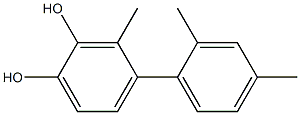 3-Methyl-4-(2,4-dimethylphenyl)benzene-1,2-diol|