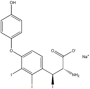 (2S,3S)-2-Amino-3-[4-(4-hydroxyphenoxy)-2,3-diiodophenyl]-3-iodopropanoic acid sodium salt