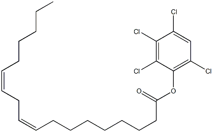 (9Z,12Z)-9,12-Octadecadienoic acid 2,3,4,6-tetrachlorophenyl ester 结构式