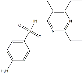 4-Amino-N-(2,6-diethyl-5-methyl-4-pyrimidinyl)benzenesulfonamide