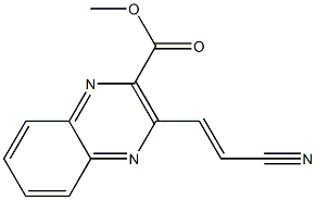 3-[(E)-2-Cyanovinyl]quinoxaline-2-carboxylic acid methyl ester Struktur