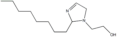 1-(2-ヒドロキシエチル)-2-オクチル-3-イミダゾリン 化学構造式