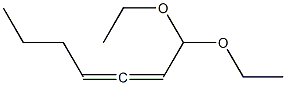 2,3-Heptadienal diethyl acetal 结构式