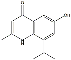 8-Isopropyl-6-hydroxy-2-methylquinolin-4(1H)-one Struktur