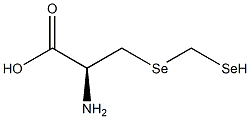 (2S)-2-アミノ-3-[(ヒドロセレノメチル)セレノ]プロパン酸 化学構造式