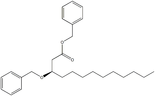 [R,(-)]-3-(Benzyloxy)tridecanoic acid benzyl ester Structure