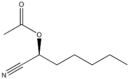 (S)-2-Acetoxyheptanenitrile Struktur