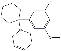 1,2,3,6-Tetrahydro-1-[1-(3,5-dimethoxyphenyl)cyclohexyl]pyridine Struktur