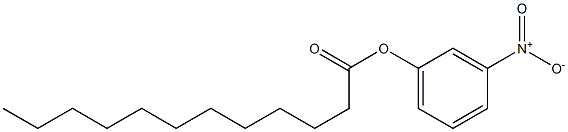 Lauric acid 3-nitrophenyl ester Structure