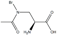 (2S)-2-Amino-3-(bromoacetylamino)propanoic acid Struktur