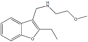 2-Ethyl-N-(2-methoxyethyl)-3-benzofuranmethanamine Struktur