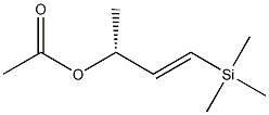 Acetic acid [(R,E)-1-(trimethylsilyl)-1-buten-3-yl] ester Struktur