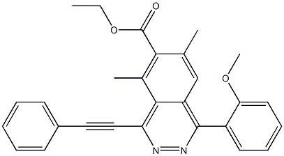  1-(2-Methoxyphenyl)-4-phenylethynyl-5,7-dimethylphthalazine-6-carboxylic acid ethyl ester