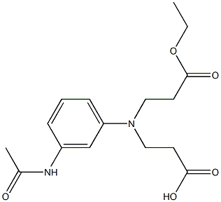 3,3'-[[3-(Acetylamino)phenyl]imino]bis(propanoic acid ethyl) ester Structure
