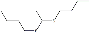 Acetaldehyde dibutyl dithioacetal Struktur