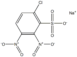 6-Chloro-2,3-dinitrobenzenesulfonic acid sodium salt Structure