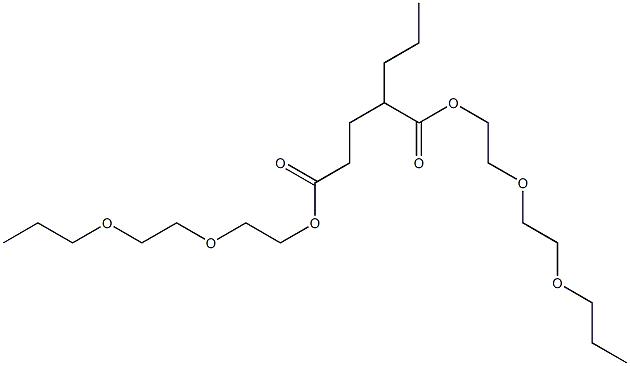 Hexane-1,3-dicarboxylic acid bis[2-(2-propoxyethoxy)ethyl] ester Structure