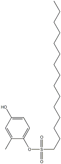 1-Pentadecanesulfonic acid 4-hydroxy-2-methylphenyl ester