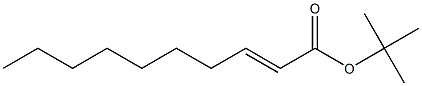 (E)-2-デセン酸tert-ブチル 化学構造式