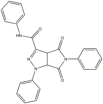1,3a,4,5,6,6a-Hexahydro-4,6-dioxo-N-phenyl-5-(phenyl)-1-(phenyl)pyrrolo[3,4-c]pyrazole-3-carboxamide Struktur