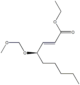 (R)-4-(Methoxymethoxy)-2-nonenoic acid ethyl ester Struktur