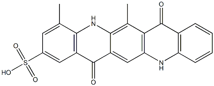  5,7,12,14-Tetrahydro-4,6-dimethyl-7,14-dioxoquino[2,3-b]acridine-2-sulfonic acid