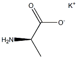 (R)-2-Aminopropanoic acid potassium salt Structure