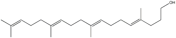 (4E,8E,12E)-4,9,13,17-Tetramethyl-4,8,12,16-octadecatetren-1-ol Structure