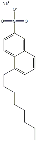 5-Octyl-2-naphthalenesulfonic acid sodium salt Structure