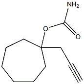 カルバミド酸1-(2-プロピニル)シクロヘプチル 化学構造式