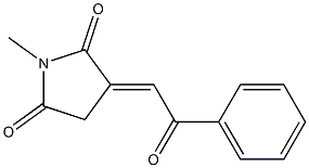 3-[(E)-Benzoylmethylene]-1-methylpyrrolidine-2,5-dione Structure