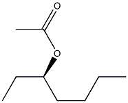 (+)-Acetic acid (R)-1-ethylpentyl ester Struktur