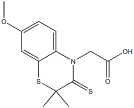 7-Methoxy-2,2-dimethyl-2,3-dihydro-3-thioxo-4H-1,4-benzothiazine-4-acetic acid