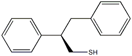 [R,(-)]-2,3-Diphenyl-1-propanethiol Struktur