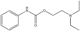 Carbanilic acid 2-(diethylamino)ethyl ester Struktur