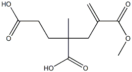 1-Hexene-2,4,6-tricarboxylic acid 2,4-dimethyl ester Structure