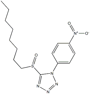 Octyl 1-(4-nitrophenyl)-1H-tetrazol-5-yl sulfoxide Structure