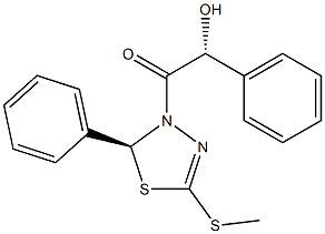 (2S)-2,3-Dihydro-5-(methylthio)-3-[(2R)-2-hydroxy-2-phenylacetyl]-2-(phenyl)-1,3,4-thiadiazole