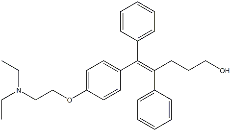(Z)-4,5-Diphenyl-5-[4-[2-(diethylamino)ethoxy]phenyl]-4-penten-1-ol Structure