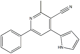 2-Methyl-4-(1H-pyrrol-2-yl)-6-phenylpyridine-3-carbonitrile Structure