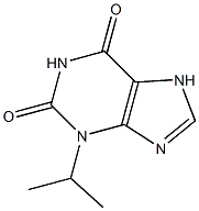 3-Isopropyl-7H-purine-2,6(1H,3H)-dione Struktur