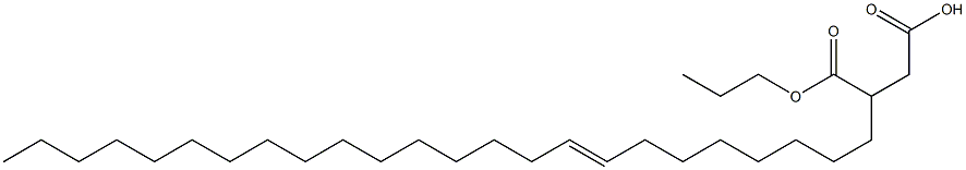 3-(8-Tetracosenyl)succinic acid 1-hydrogen 4-propyl ester Struktur
